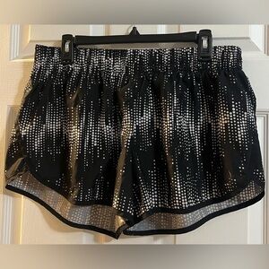 Danskin Now, Black and white, XL, women’s running shorts